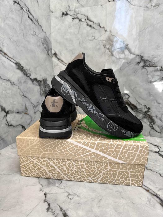 Кросівки Premiata Moerun Black PREMIUM, Кроссовки Премиата Моерун черные размер 40-45