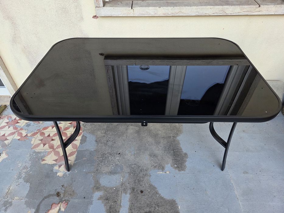 Mesa vidro exterior