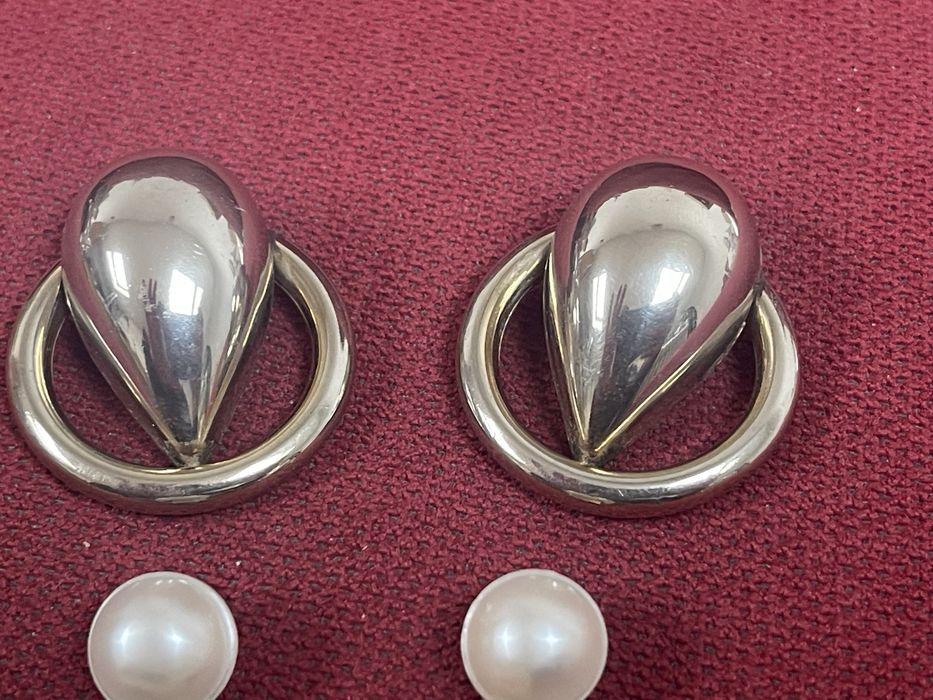 Stare Duże Klipsy z Prl