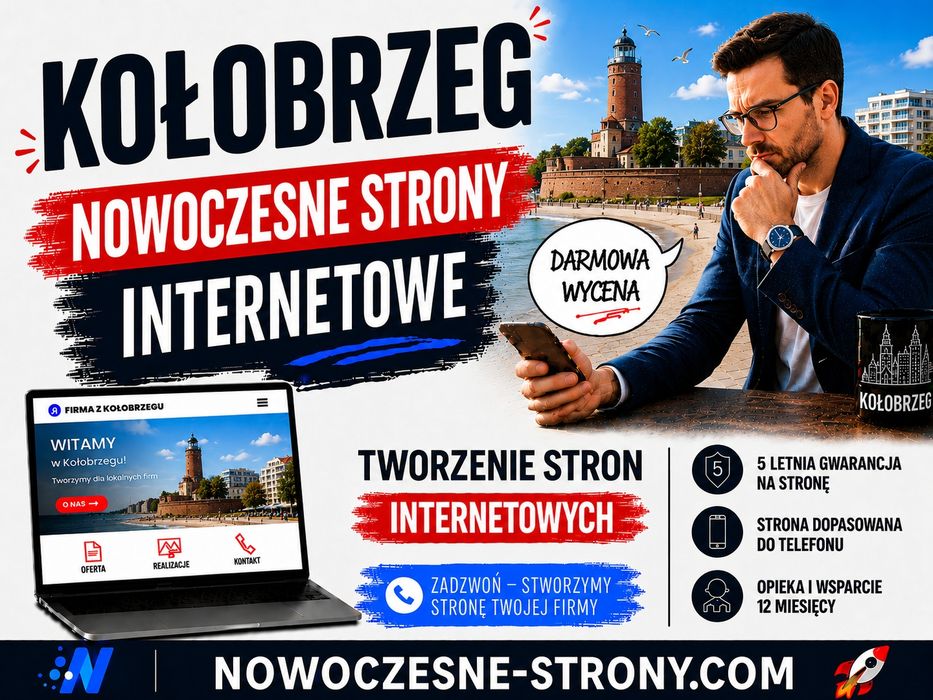 Nowoczesne Strony Internetowe | WordPress z 5-letnią Gwarancją | Opieka Stron 12 miesięcy