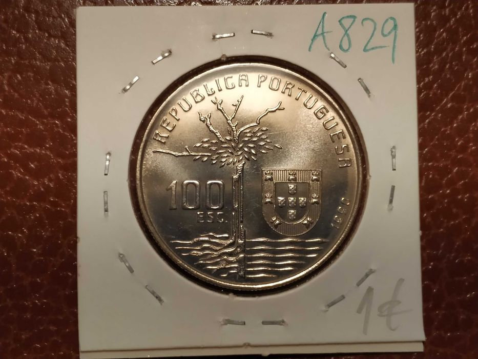 A829 moeda de 100 escudos de 1990 Camilo Castelo Branco - Portugal