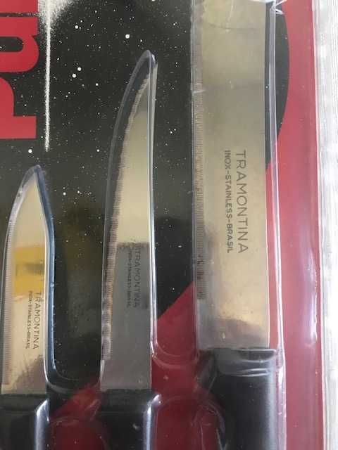 Conjunto 3 facas, da Tramontina - PULSAR - NOVO