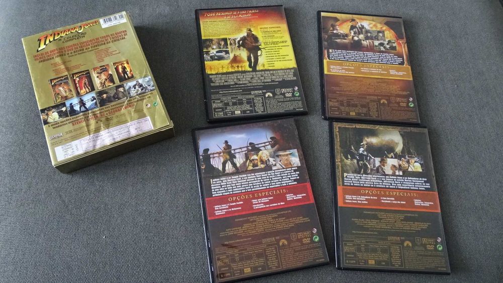 DVD PACK INDIANA JONES . 4 Filmes - Steven Spielberg