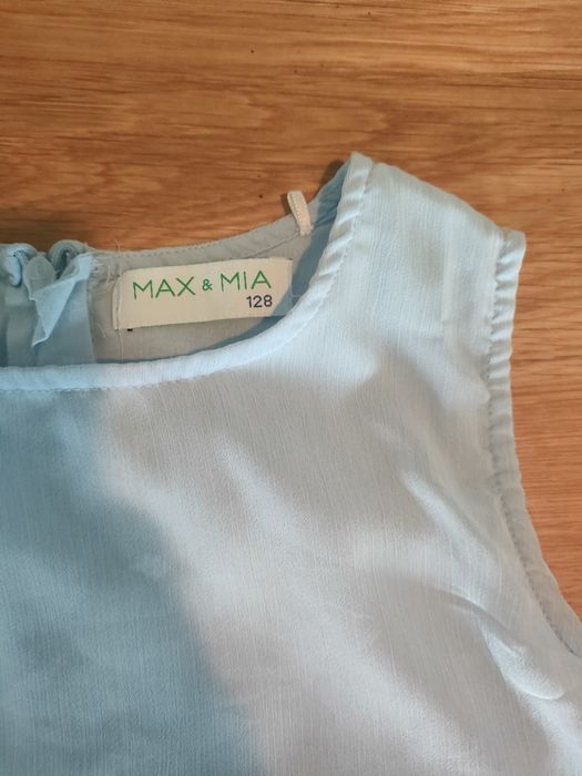 Elegancka błękitna sukienka 5 10 15 r. 128