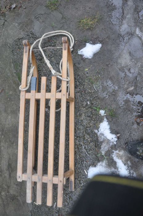 Санки деревянные