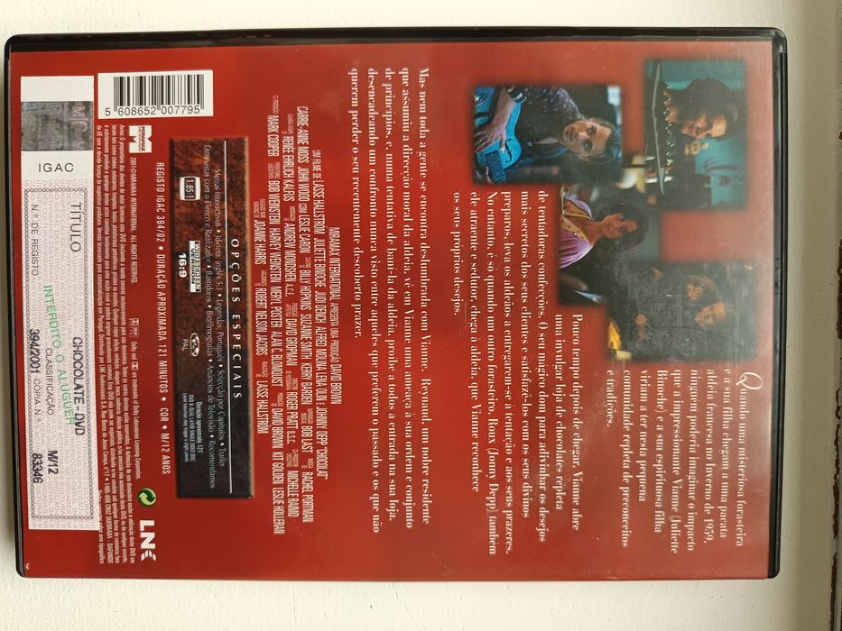 DVD chocolate - Johnny Depp64171275549315121