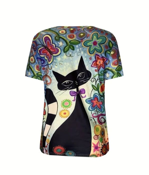 Футболка жіноча. Принт "Кошеня" .