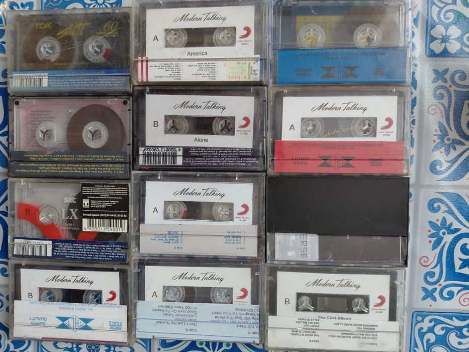 Аудіо касети с записами гуртаModern talking