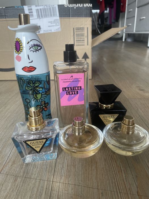 Zestaw damskich perfum 6 sztuk plus boss orenge