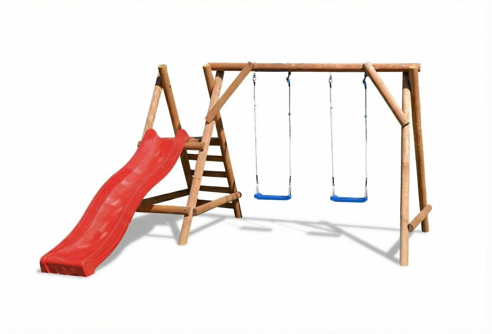 Plac Zabaw do Ogrodu GOOFY Ślizg 2 Siedziska SZYBKA DOSTAWA