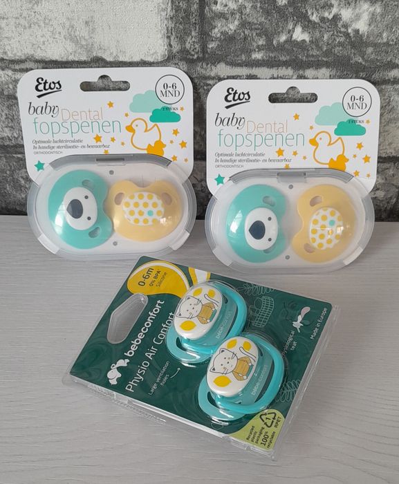 Ортодонтические, Силиконовые пустышки от 0-6 месяцев