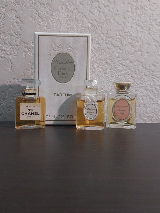 Винтажные духи Chanel 5, Diorissimo,Miss Dior CD, vintage, оригинал