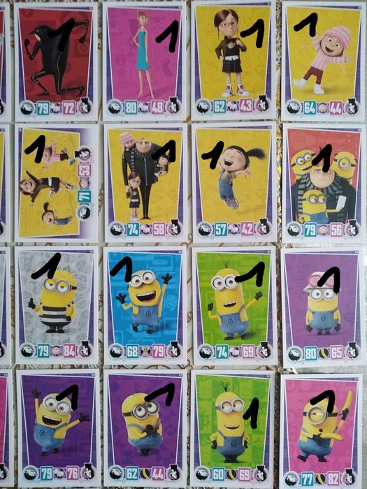 Karty kolekcjonerskie Minionki