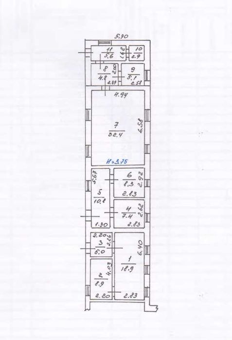 Нежитлова будівля 110.1 м2. 0,02 га, Лебедин, площа Волі 18