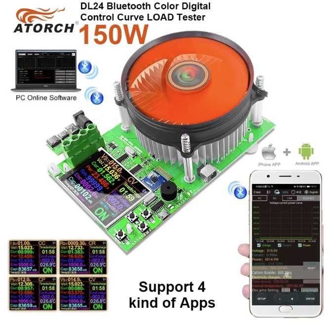 Електронне навантаження ATORCH DL24 150 Вт (Bluetooth)