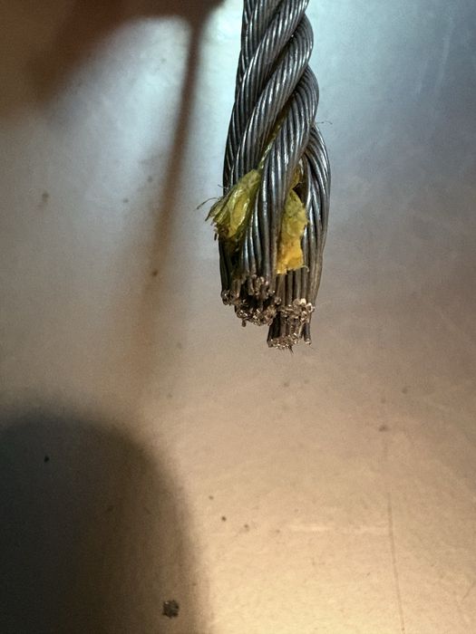 Liny Stalowe ocynk, 8mm, 7x360cm + 4Naciągi