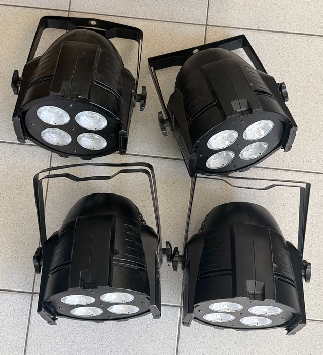 Par led fuz frente 4x50w branco e ambar