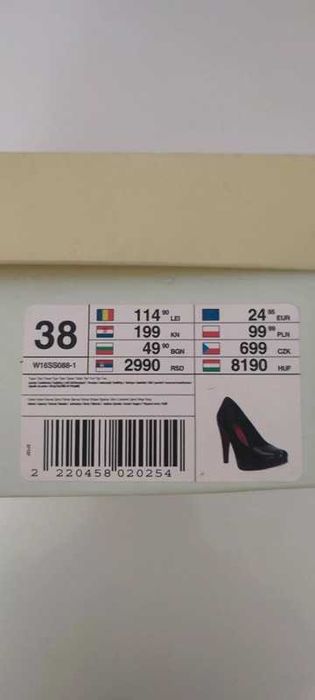 Jenny Fairy czarne szpilki  rozm 38