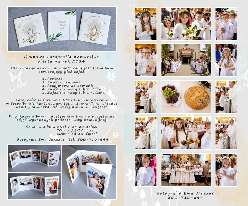 Fotograf Ślub Komunia Chrzest