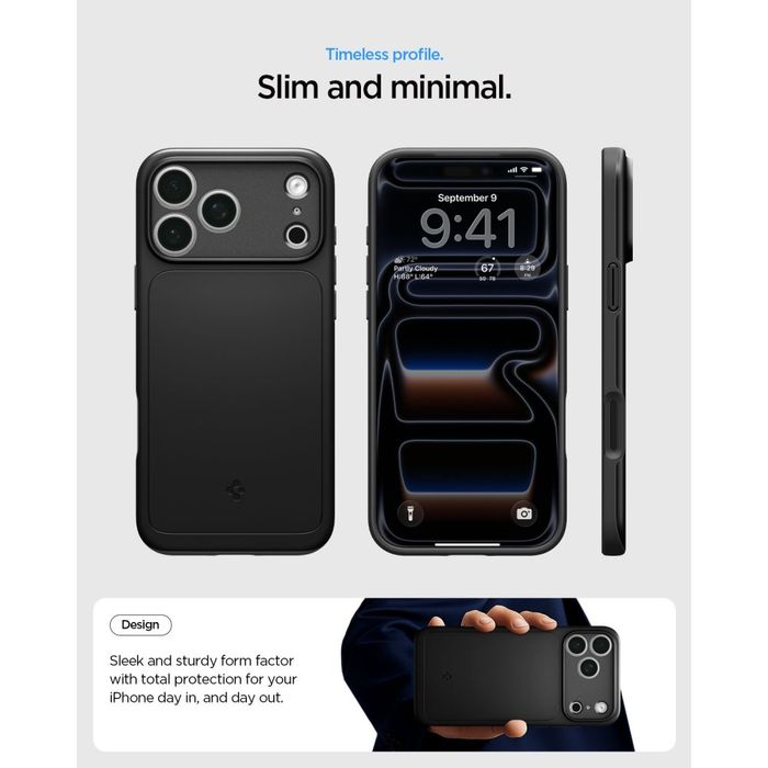 Etui Spigen Thin Fit MagSafe na iPhone 18 Pro Max / 17 Pro Max - czarne