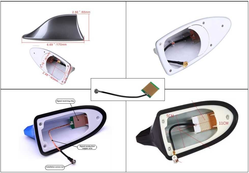 Antena barbatana de tubarão