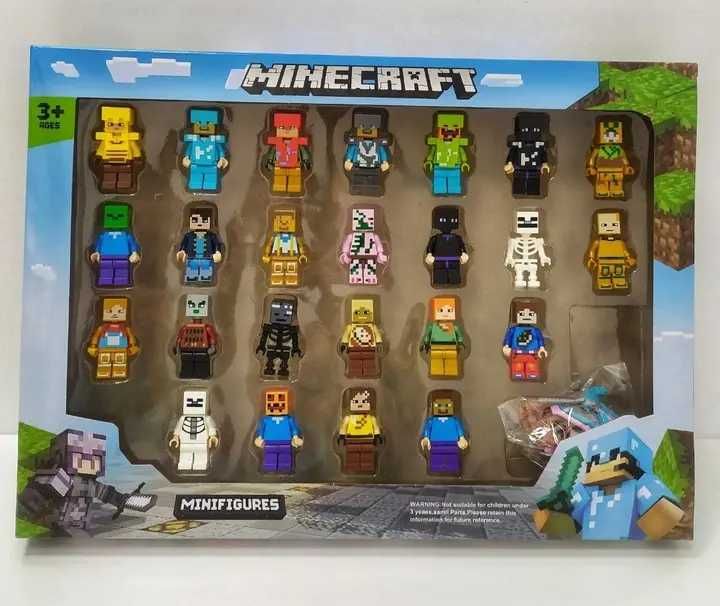 Набор, Minecraft, 24шт с оружием – подарок для фанатов игры Майнкрафт,