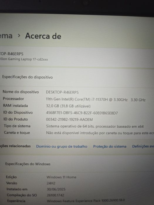 HP PAVILION i7 11370H, RTX 3050 Ti 4GB, 16GB, 512GB, 144Hz | Loja