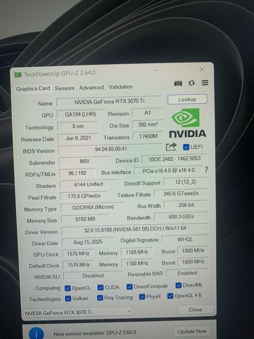 Pc rtx 3070ti ryzen 5 7500f 32 gb ddr5 6000mhz