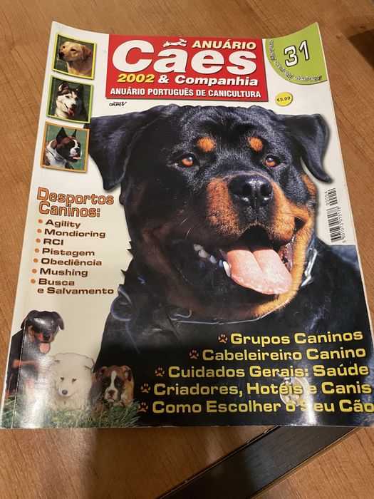 Revistas antigas sobre cães