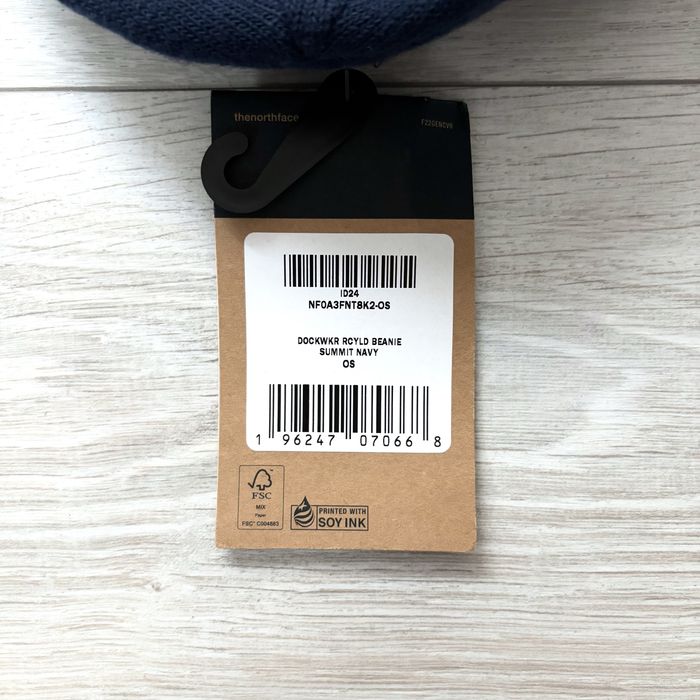 Czapka zimowa beanie the north face tnf logo nuptse norm granatowa
