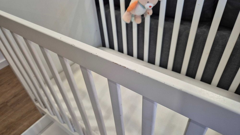 Berço IKEA Stuva com gavetas, colchao e guarda de grades