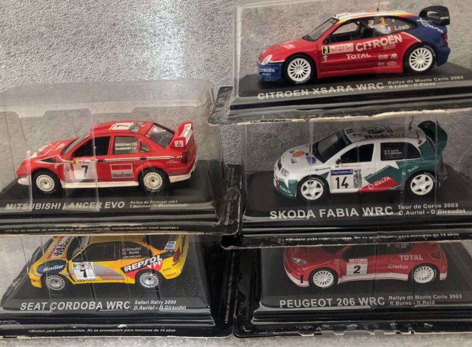 Miniaturas de carros de rali rally wrc