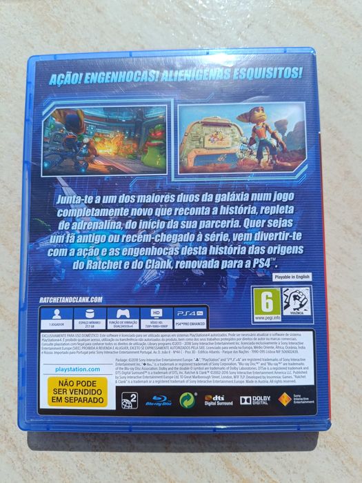 Jogos PS4 Originais (GTA V / Ratchet & Clank)