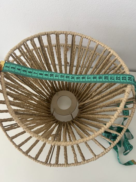 Abażur- klosz do lampy pleciony/ boho