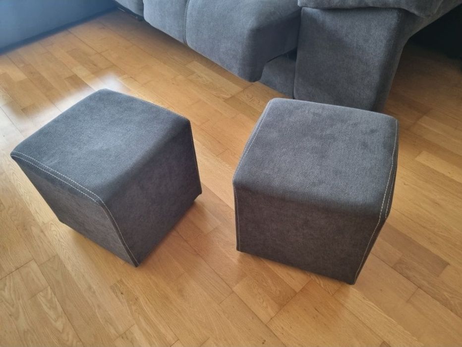 Sofá Chaise Longue 2,85m –  higienizado + Baú – Excelente Estado
