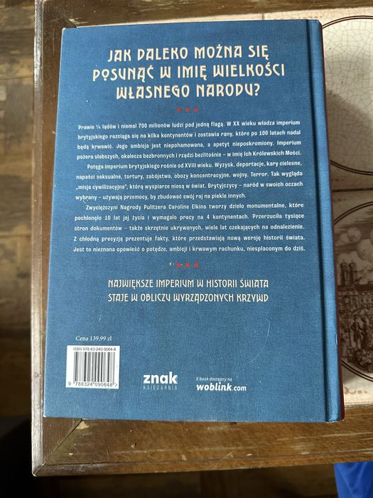 Ksiazka „Dziedzictwo Przemocy” Caroline Elkins