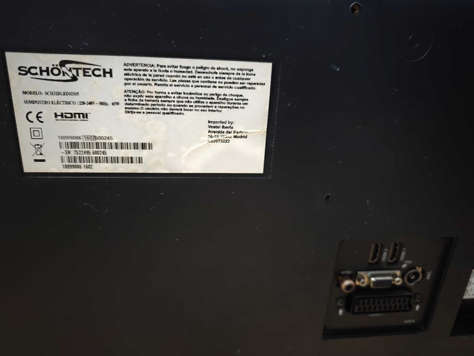 TV 32" Marca Schöntech