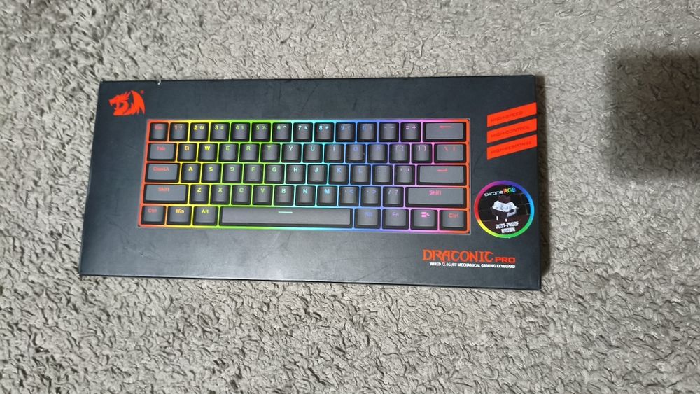 Klawiatura gamingowa  redragon draconic pro k530, ponad miesiac gwaran