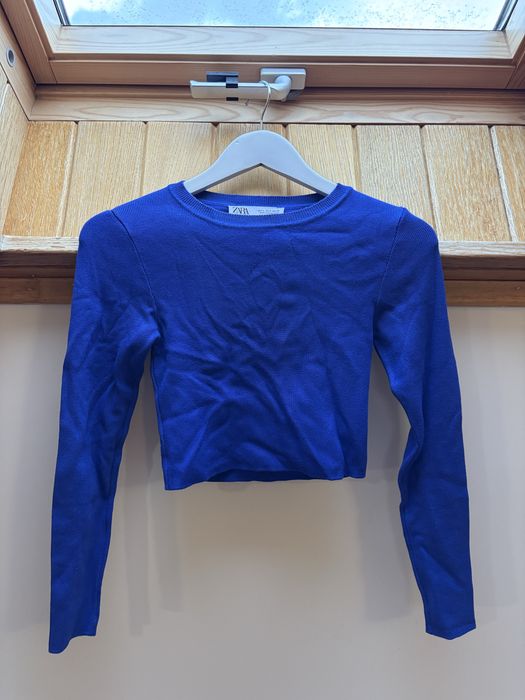 Camisola azul escura da Zara mulher em muito bom estado