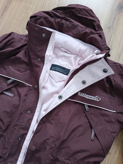 Ciepła kurtka zimowa dla dziewczynki r.128