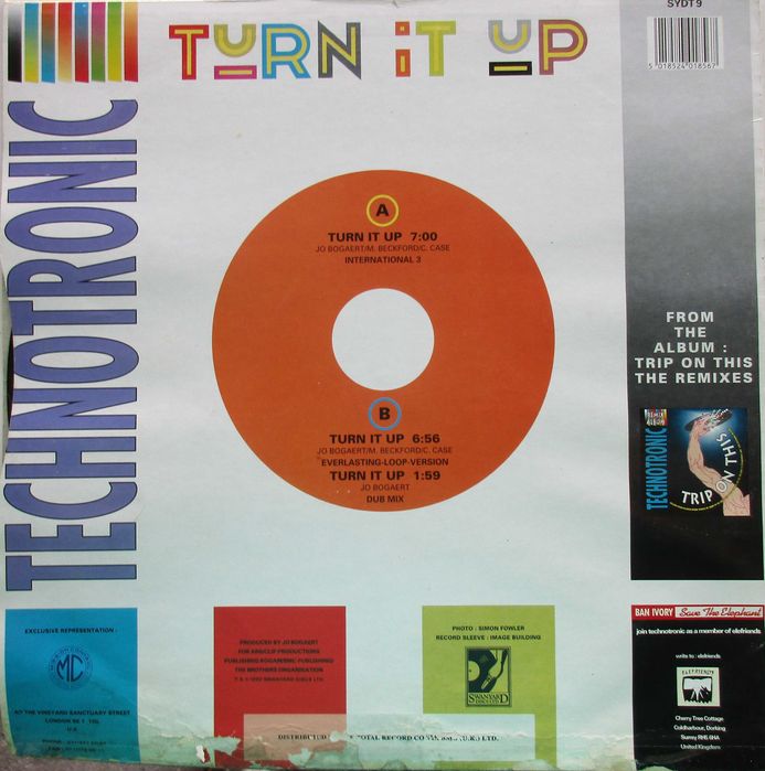 Technotronic - - - - - Turn It Up - - - - - Maxi Single