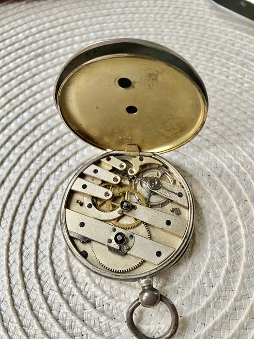 Карманные часы серебро, на ходу