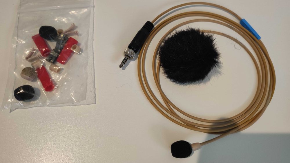 Sennheiser MKE 2-EW-3 Gold - Mikrofon + osłona przeciwwietrzna RODE