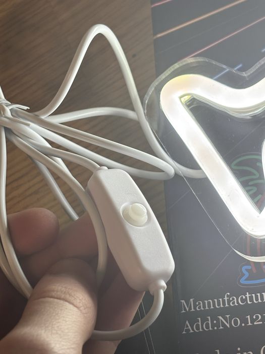 Неоновий світильник «Літак»