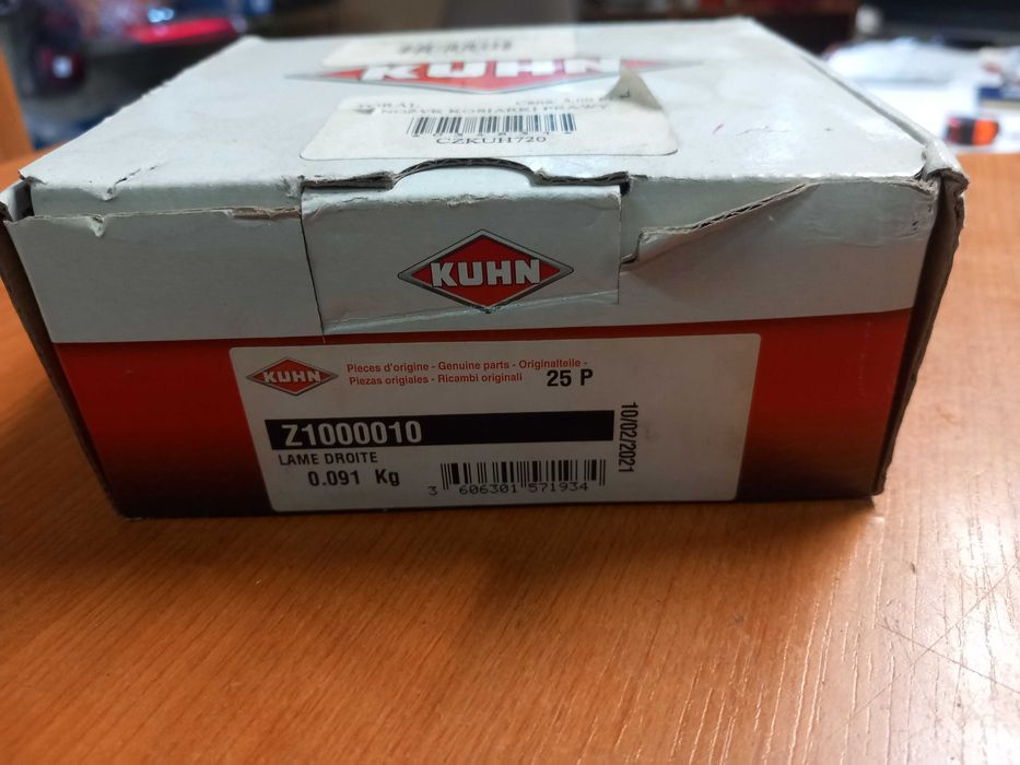 Nożyk kosiarki KUHN prawy lewy
