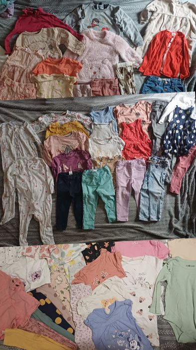 Paka ubrań od 74 do 98