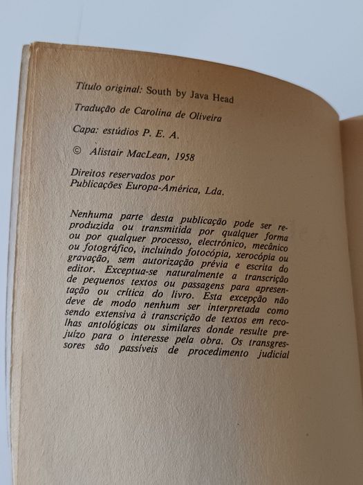 A sul de Java  - maclean