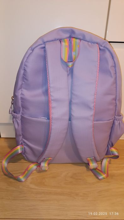 Duży plecak dla dziewczynki fioletowy