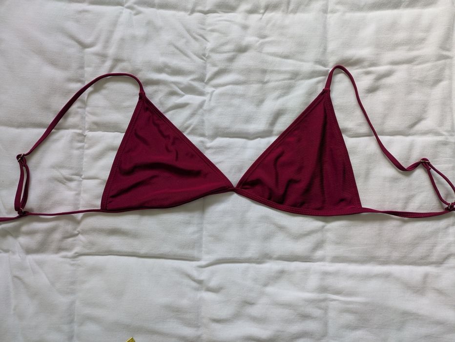 Top Biquíni Bordô