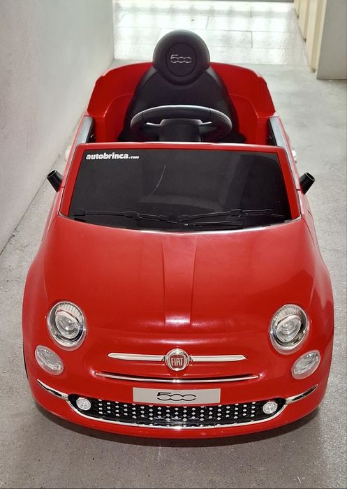 Carro para Crianças Fiat 500 Red 12V c/ Controlo Remoto